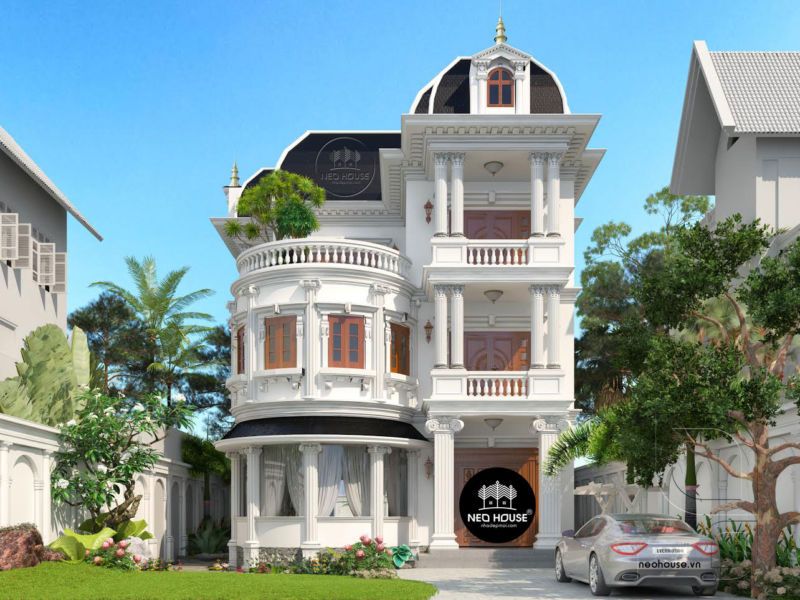 thiết kế biệt thự bán cổ điển