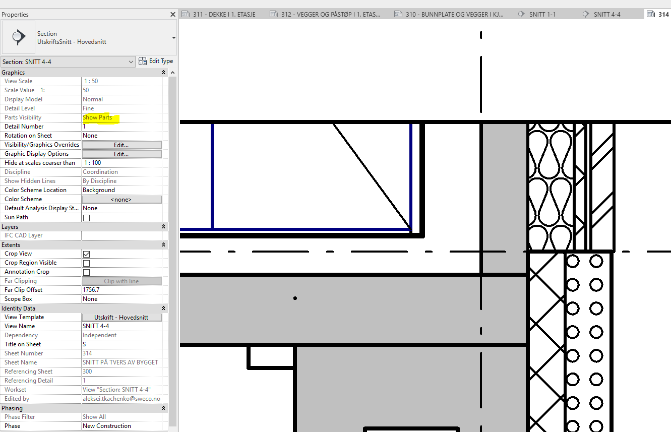 Cut pattern is being rotated when "Show Parts" is active - Autodesk ...