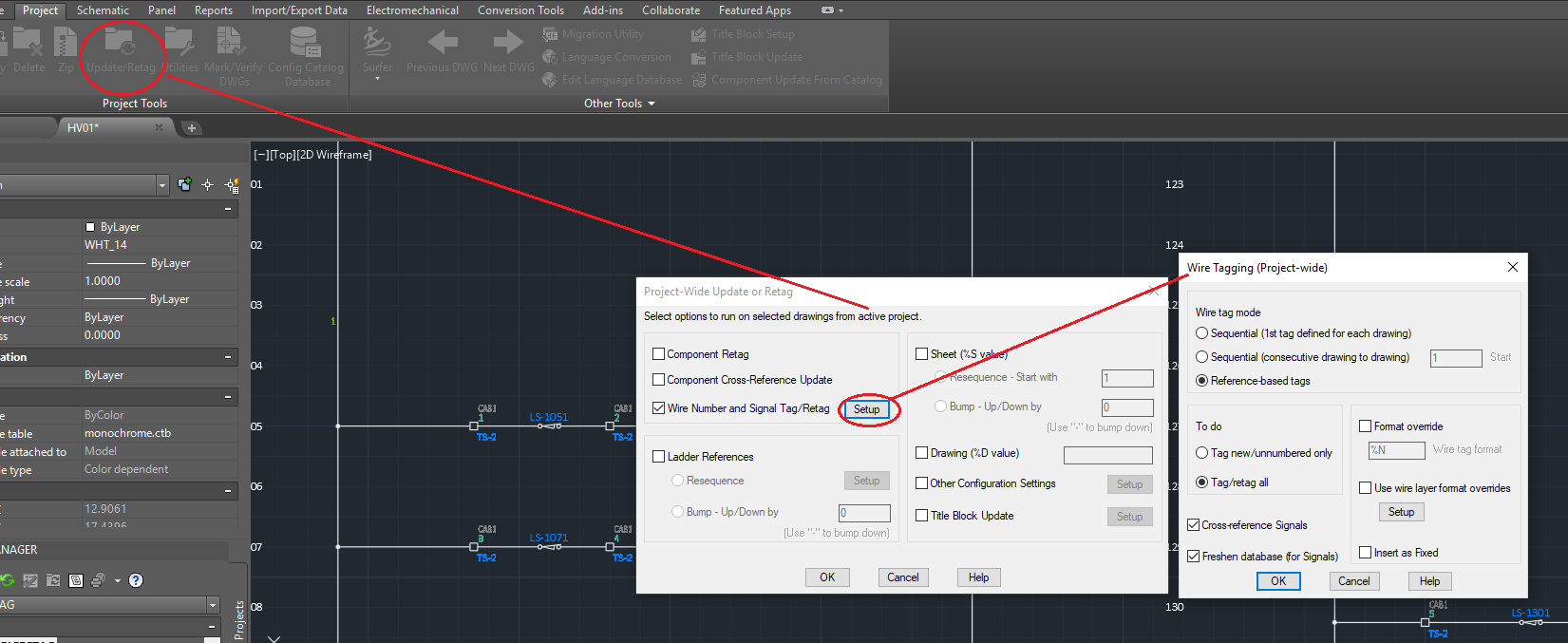 Project-wide Wire Tagging & Destination Arrow issue - Autodesk Community