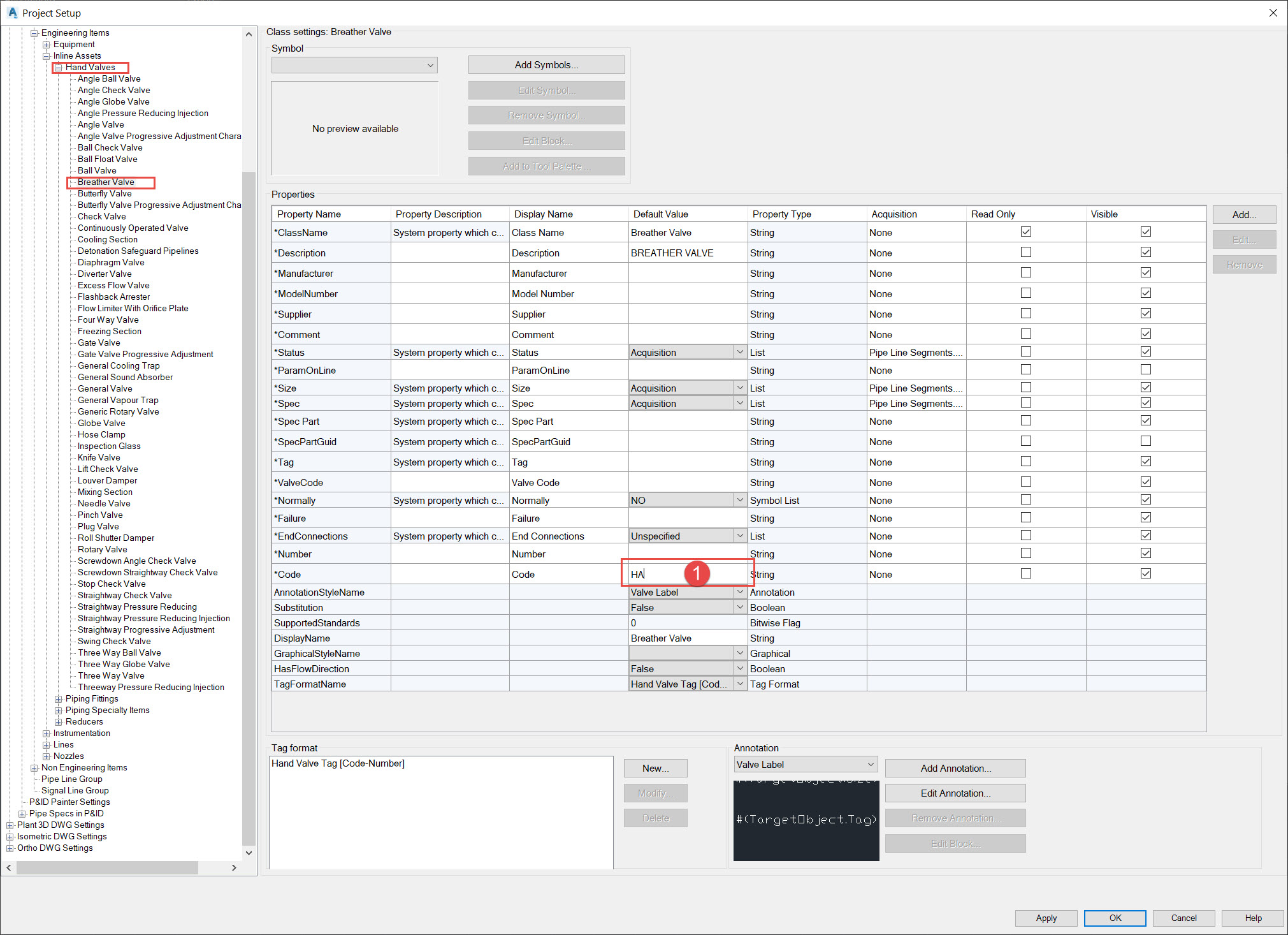 Solved: Changing the annotation of valves - Autodesk Community