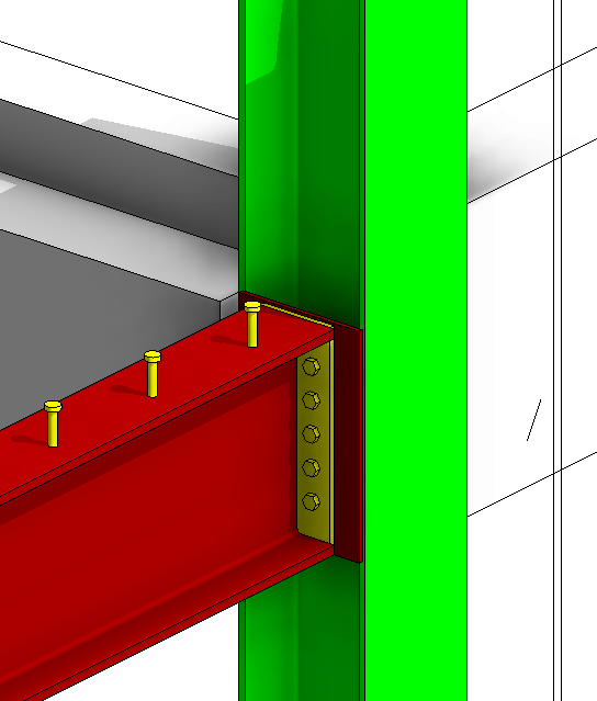 Column Flange Plate & Beam End Plate Connection