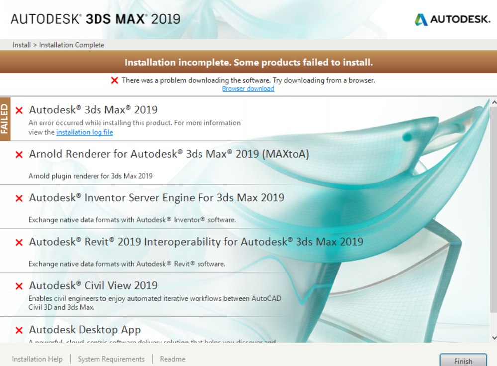 Solved: 3DS Max 2019 error when installing - Autodesk Community - 3ds Max