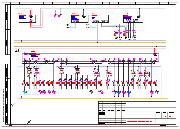 Autocad схема электрическая