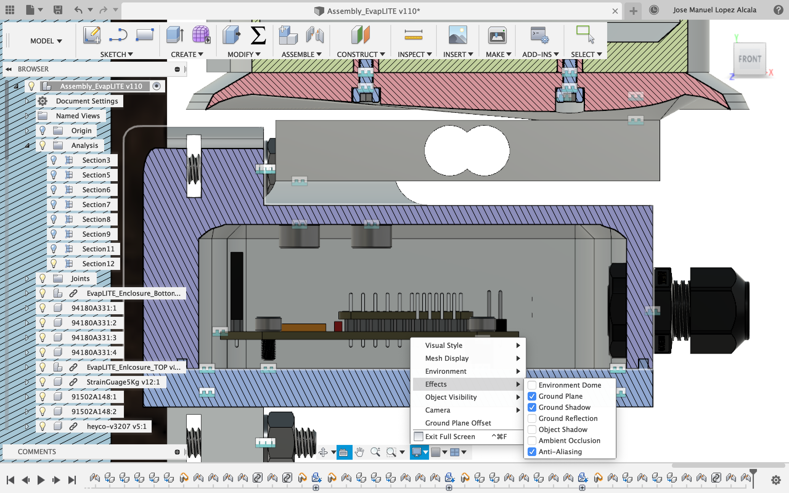 Solved: Can't get rid of section analysis shadow - Autodesk Community