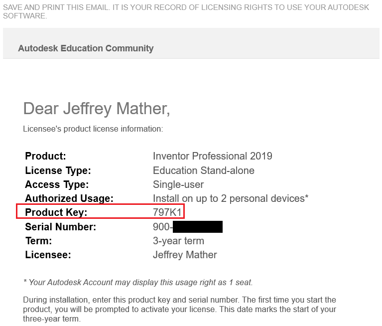 Inventor license