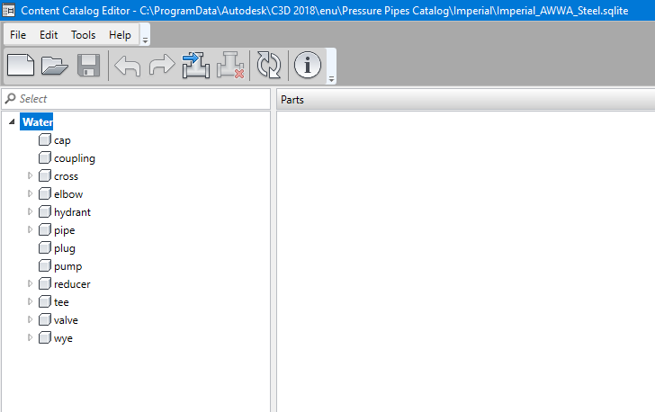 Pressure Pipe Network catalog - Autodesk Community