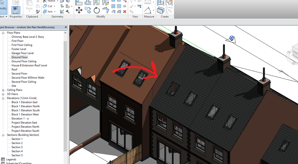 Solved Single Wall Attach To Two Roofs Autodesk Community Revit Products