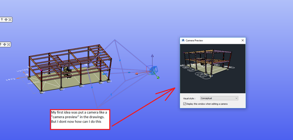Solved: 3D model camera in the Drawing - Autodesk Community