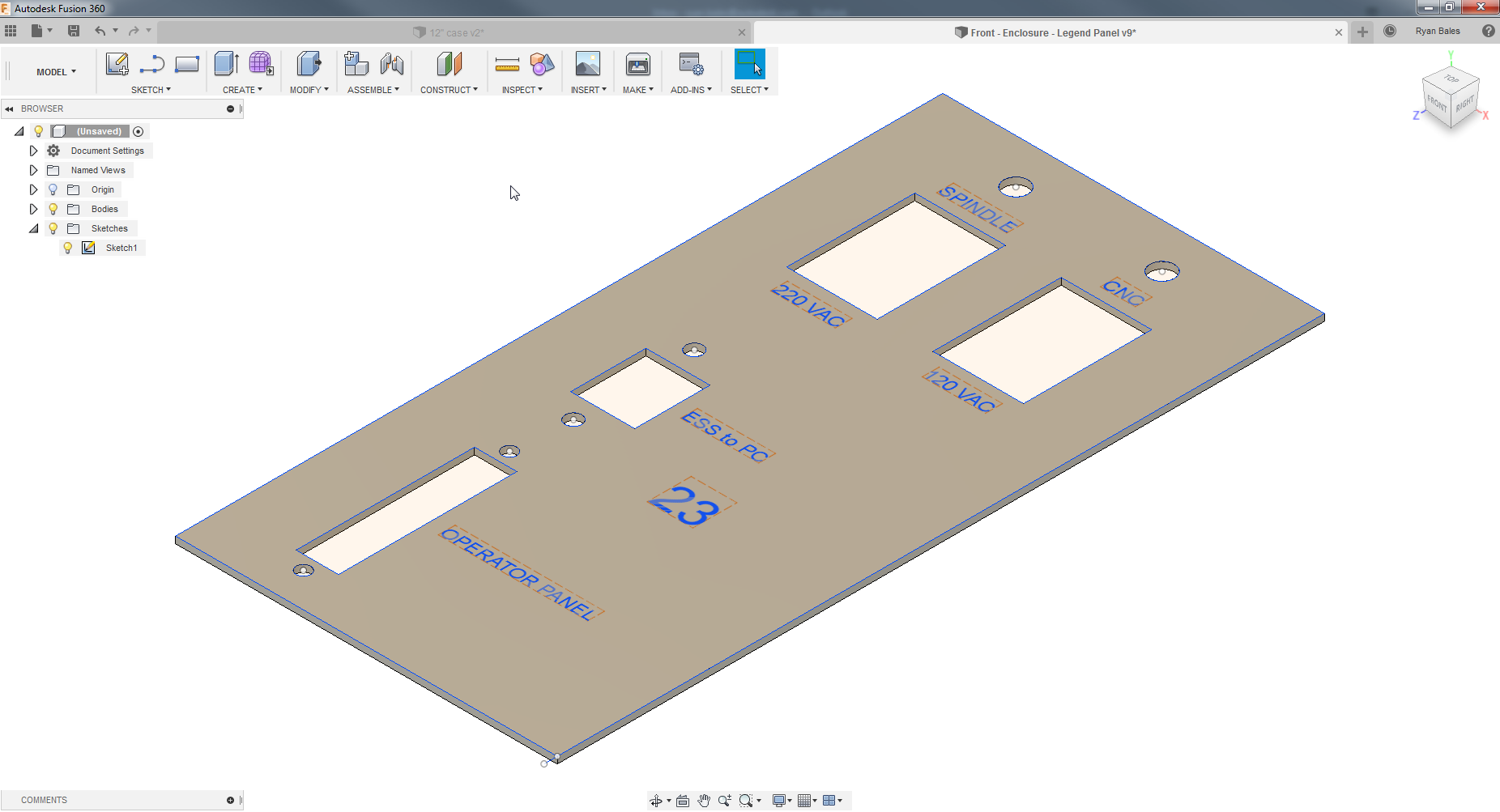 Solved: Sketched Text not showing up on model - Autodesk Community