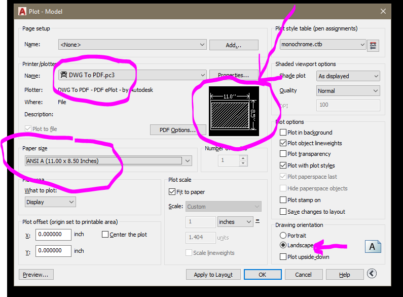 Solved: Printing to PDF orientation rotated 90 CW - Autodesk Community