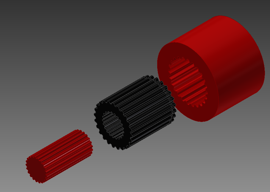Shaft Coupleruse design accelerator to produce splines Autodesk
