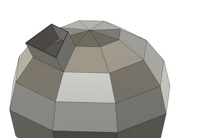 Square hole extrusion