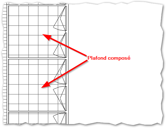 PLAN DE PLAFOND - PLAFOND COMPOSE