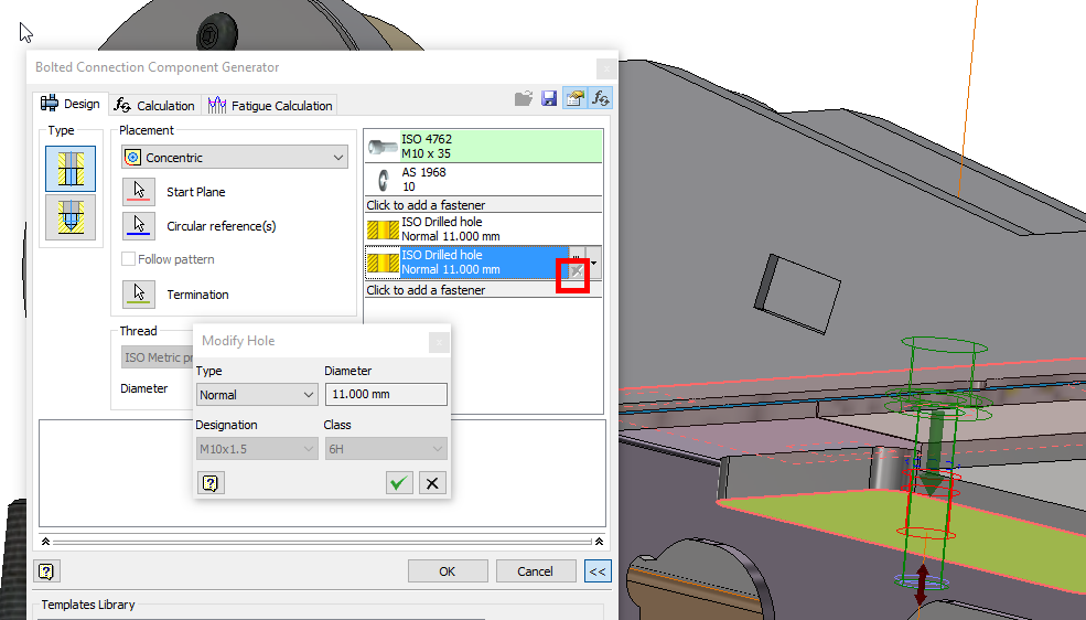 Bolted connection without drilled hole option. - Autodesk Community