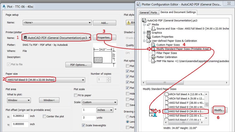 1-Make your print settings as shown above. Notice the sheet description in 2 and 5 are EXACTLY the same.