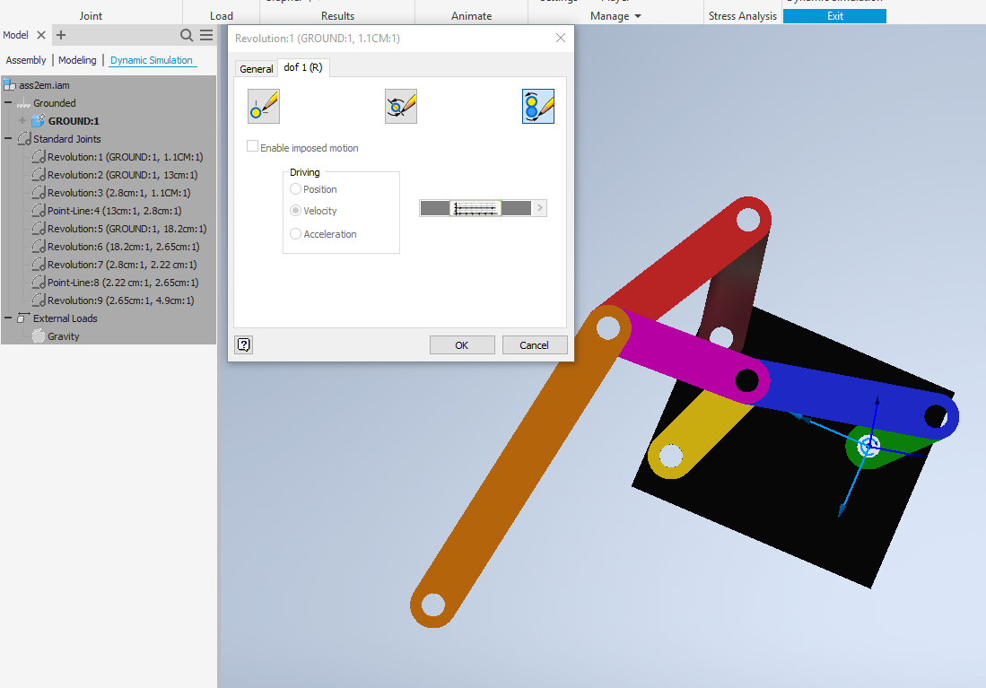 Solved: Pin joints of a linkage and dynamic simulation? - Autodesk ...