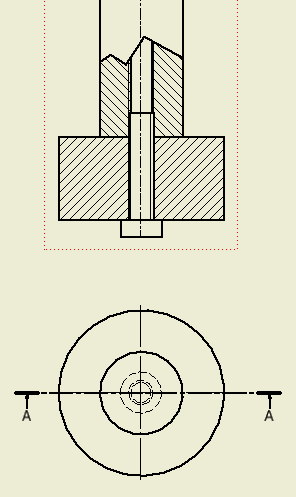 Section view - part is not participated but Break Out view needed ...