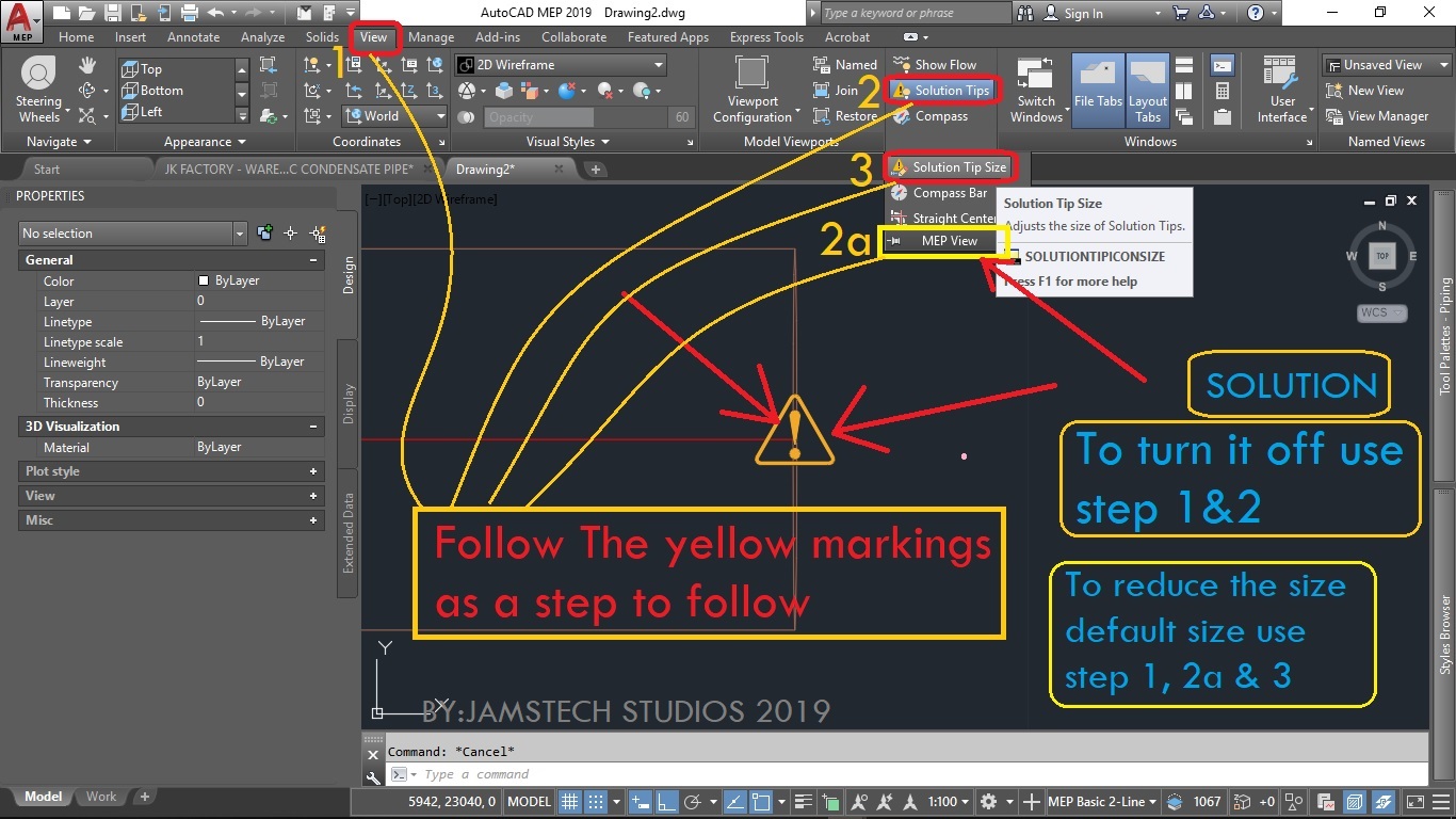 HOW TO FIX YELLOW WARNING SIGN( KNOWN AS SOLUTION TIPS) - Autodesk ...