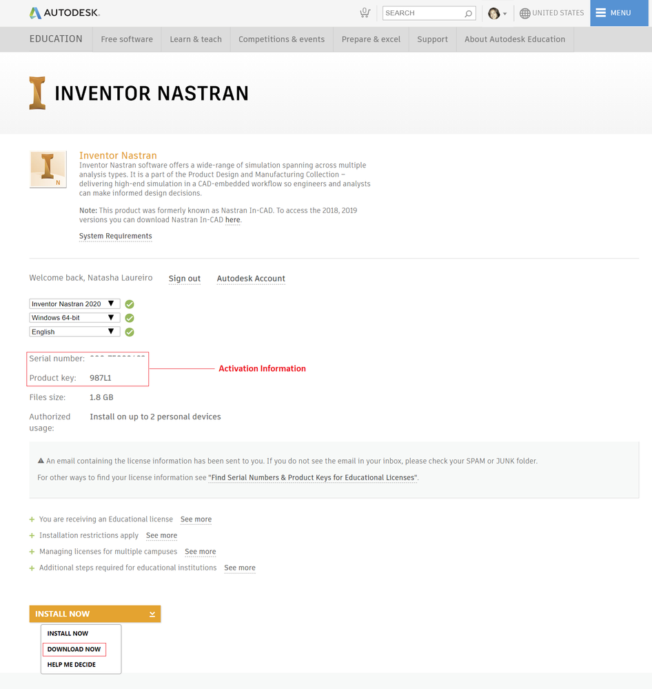 Solved Inventor Nastran Students Download Autodesk Community Subscription Installation And Licensing