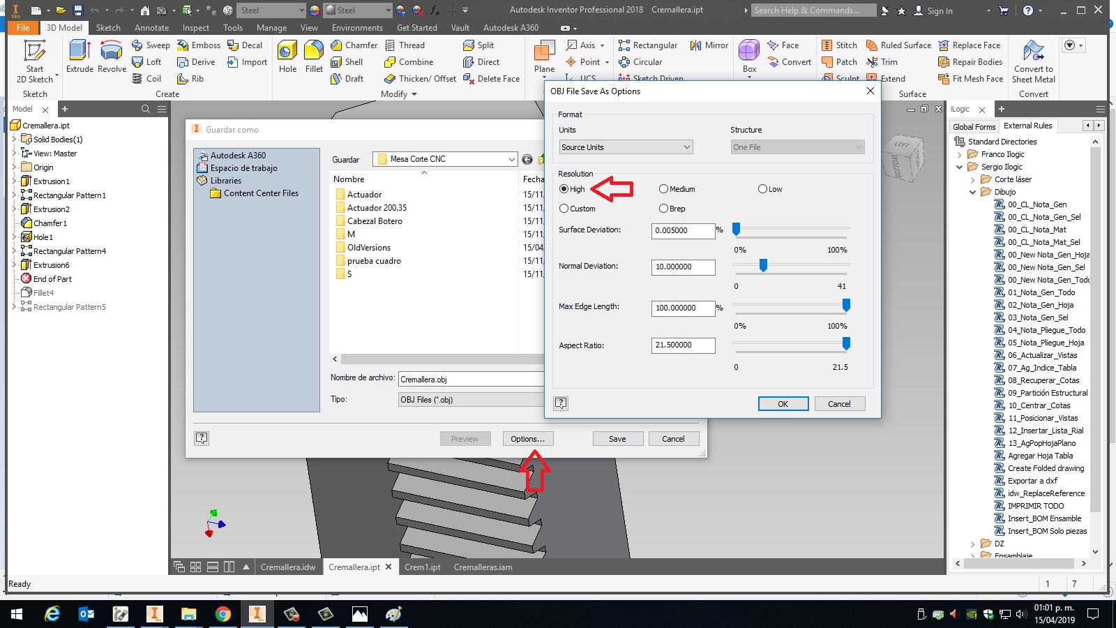 Solved: Export to .FBX and .OBJ from Autodesk Inventor - Autodesk Community  - Inventor