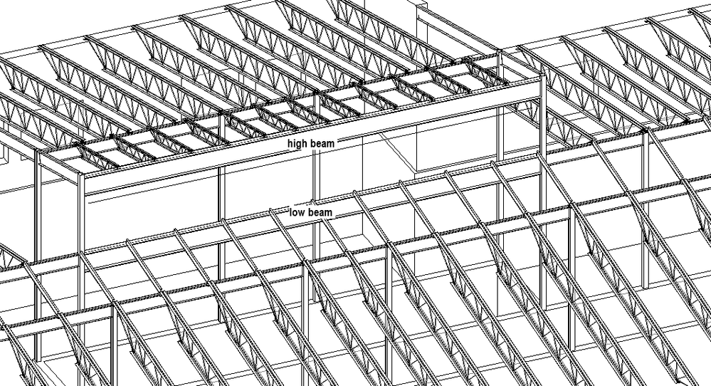 vertical steel beam