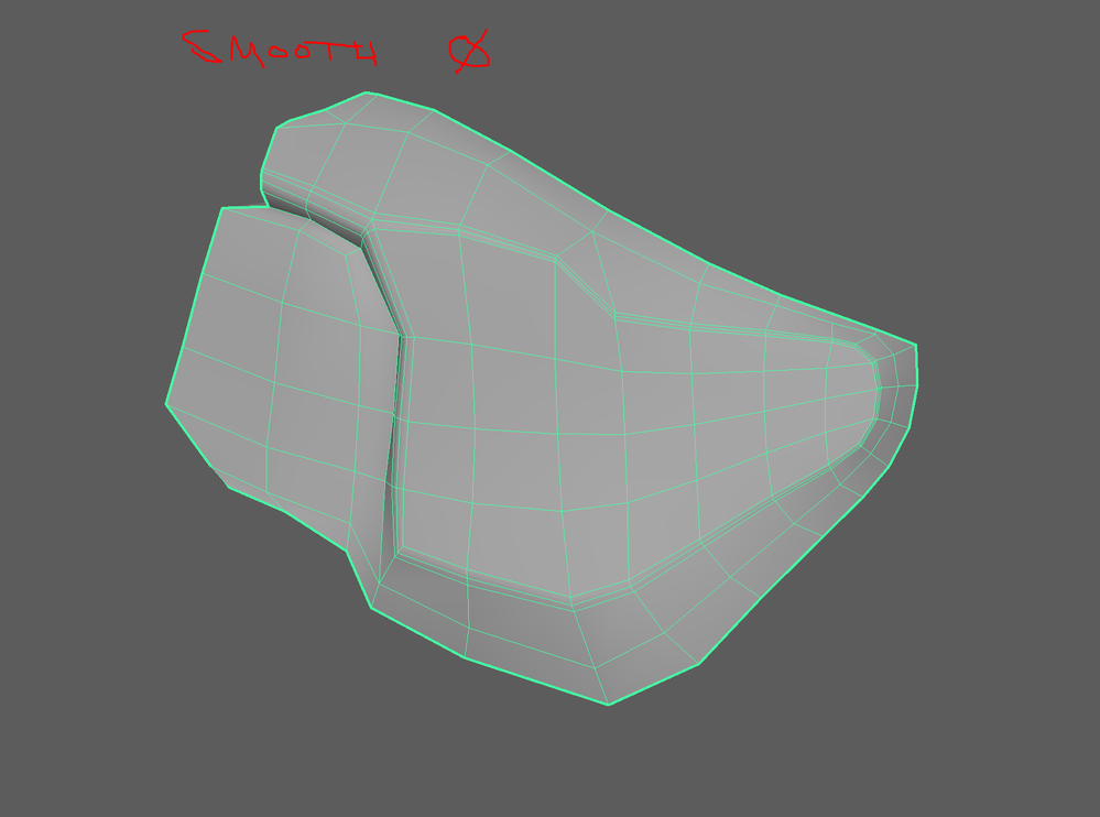 smooth 0 - mesh correct