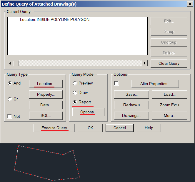 Total lengths of all lines/polylines, arcs…. within a boundary (closed