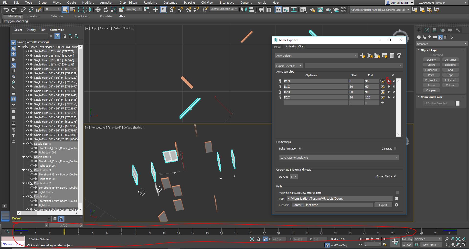 Solved: Game exporter, animation clip toggle, don't work at all. - Autodesk  Community - 3ds Max