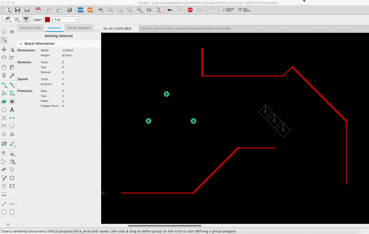 Is it possible to select specific trace widths and change them? - Autodesk  Community - EAGLE