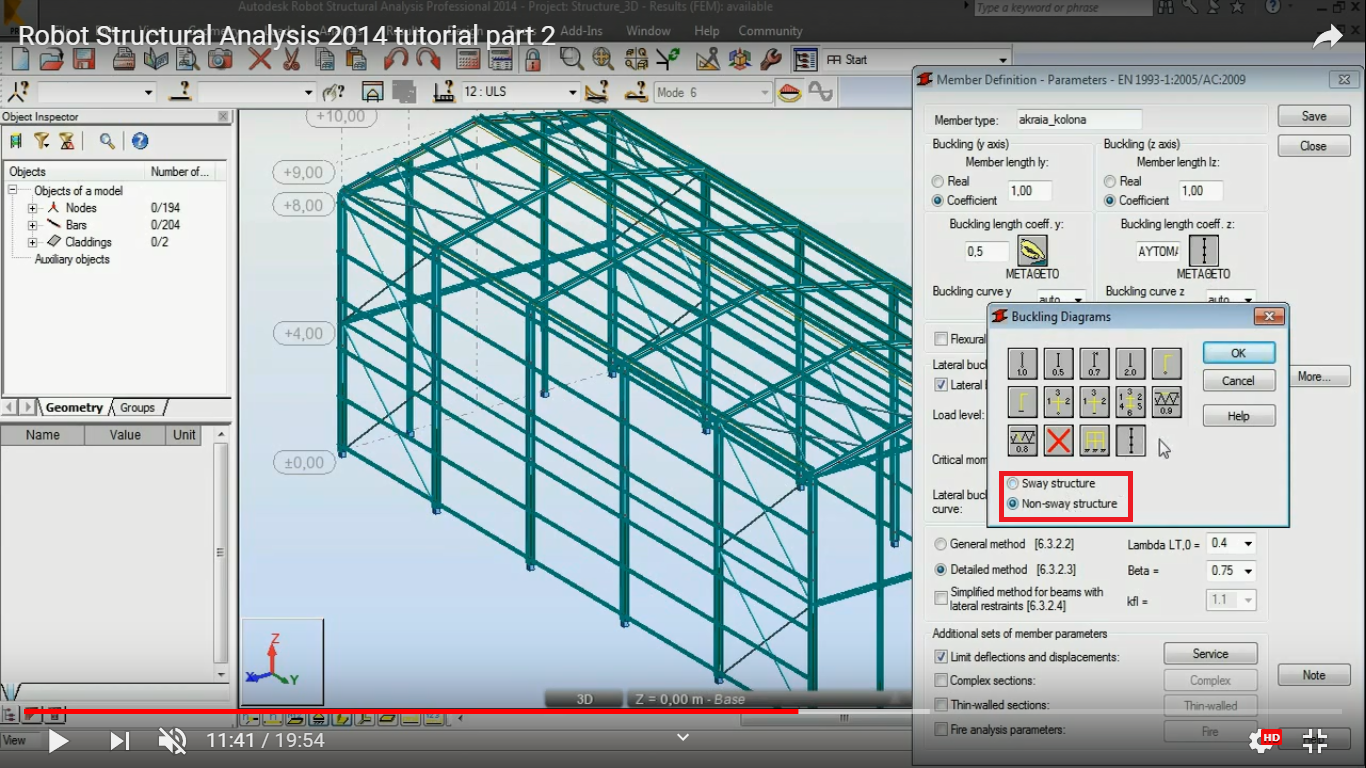 Робот анализис Robot Structural Analysis жб балка