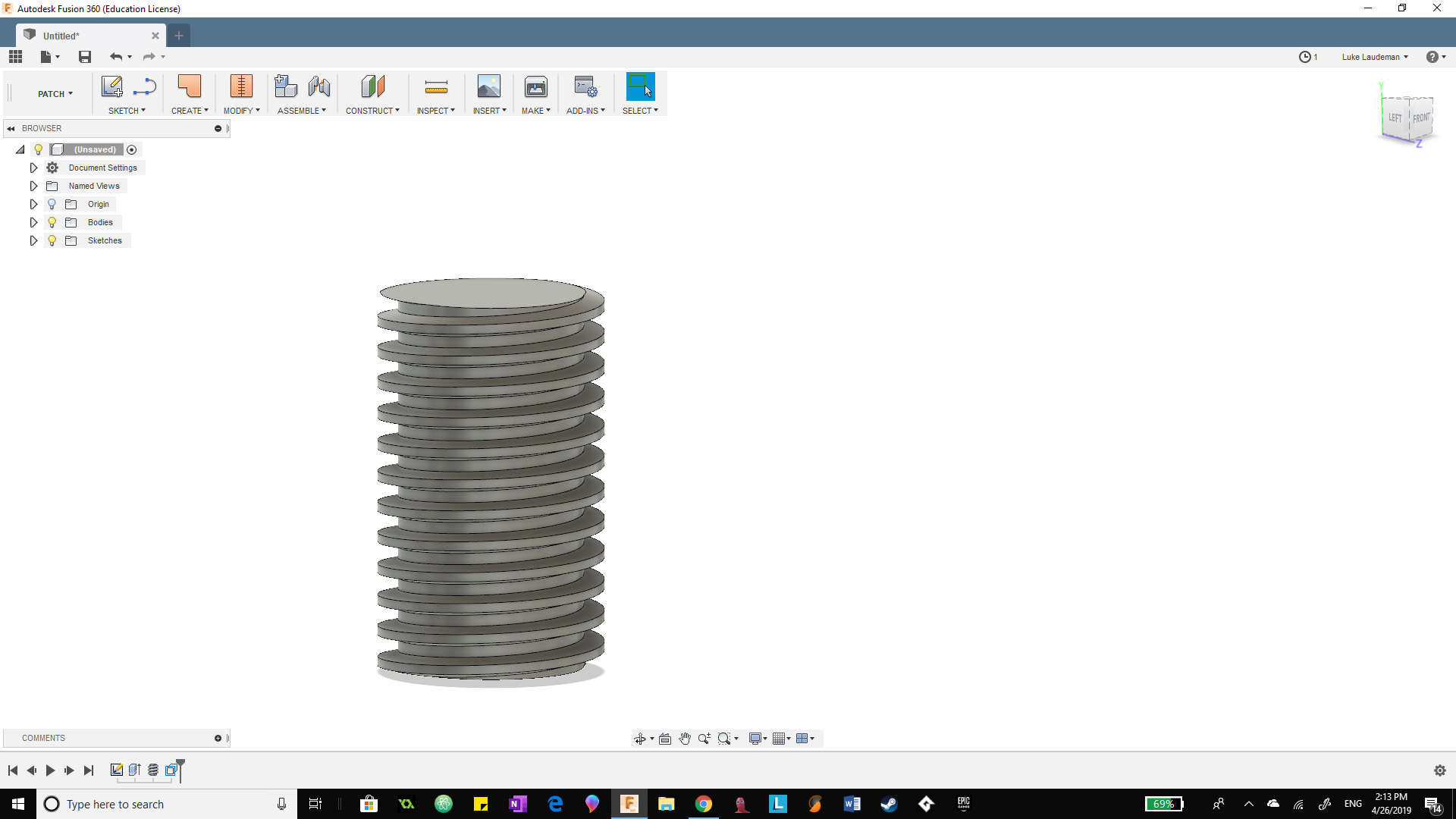 How to add walls to the threads of a screw? Autodesk Community