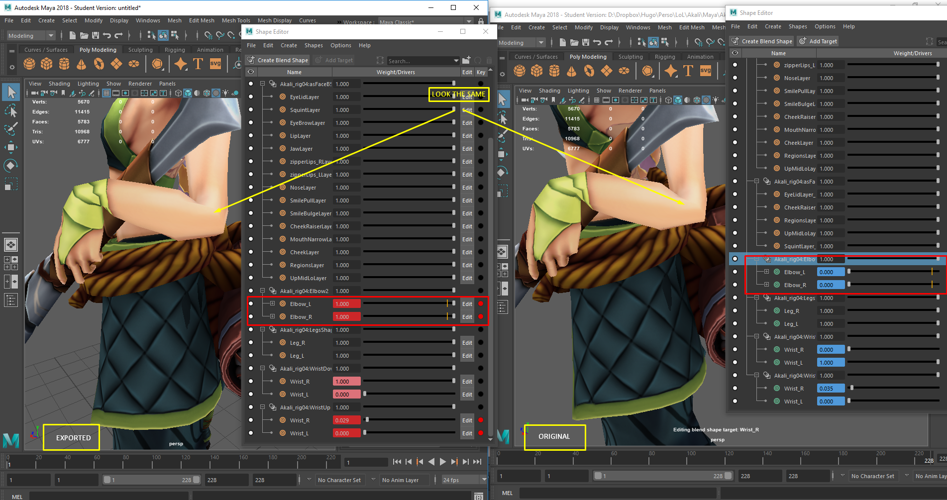 Blend Shape Issue with FBX Export Windows 10 - Autodesk Community