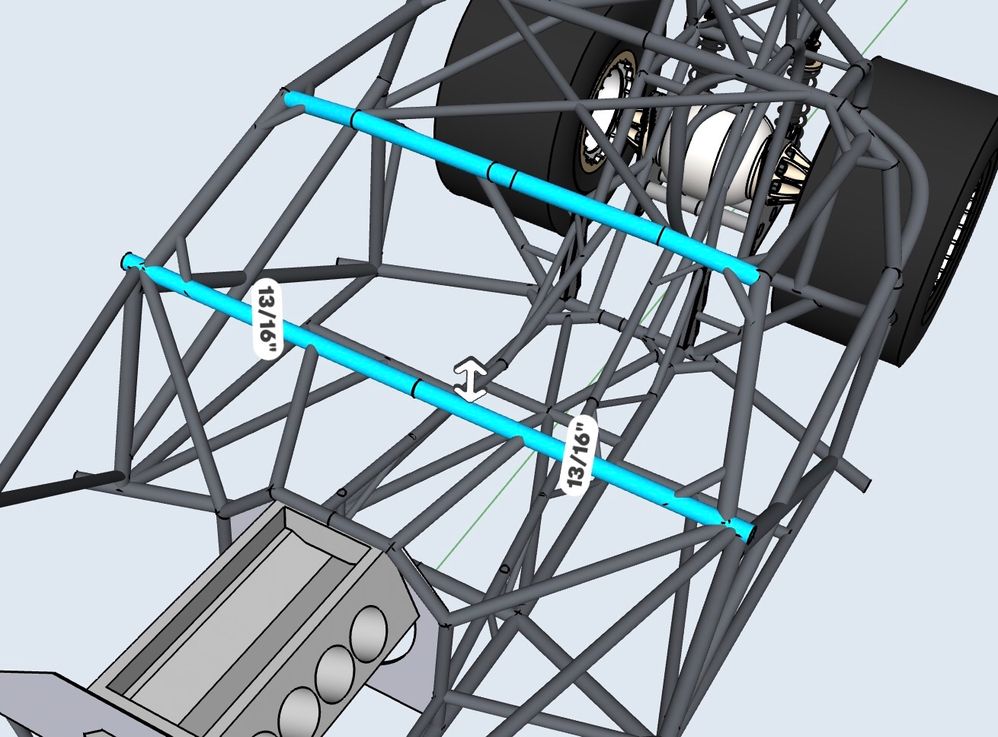 These are two of the bars that will need to connect the two sides together