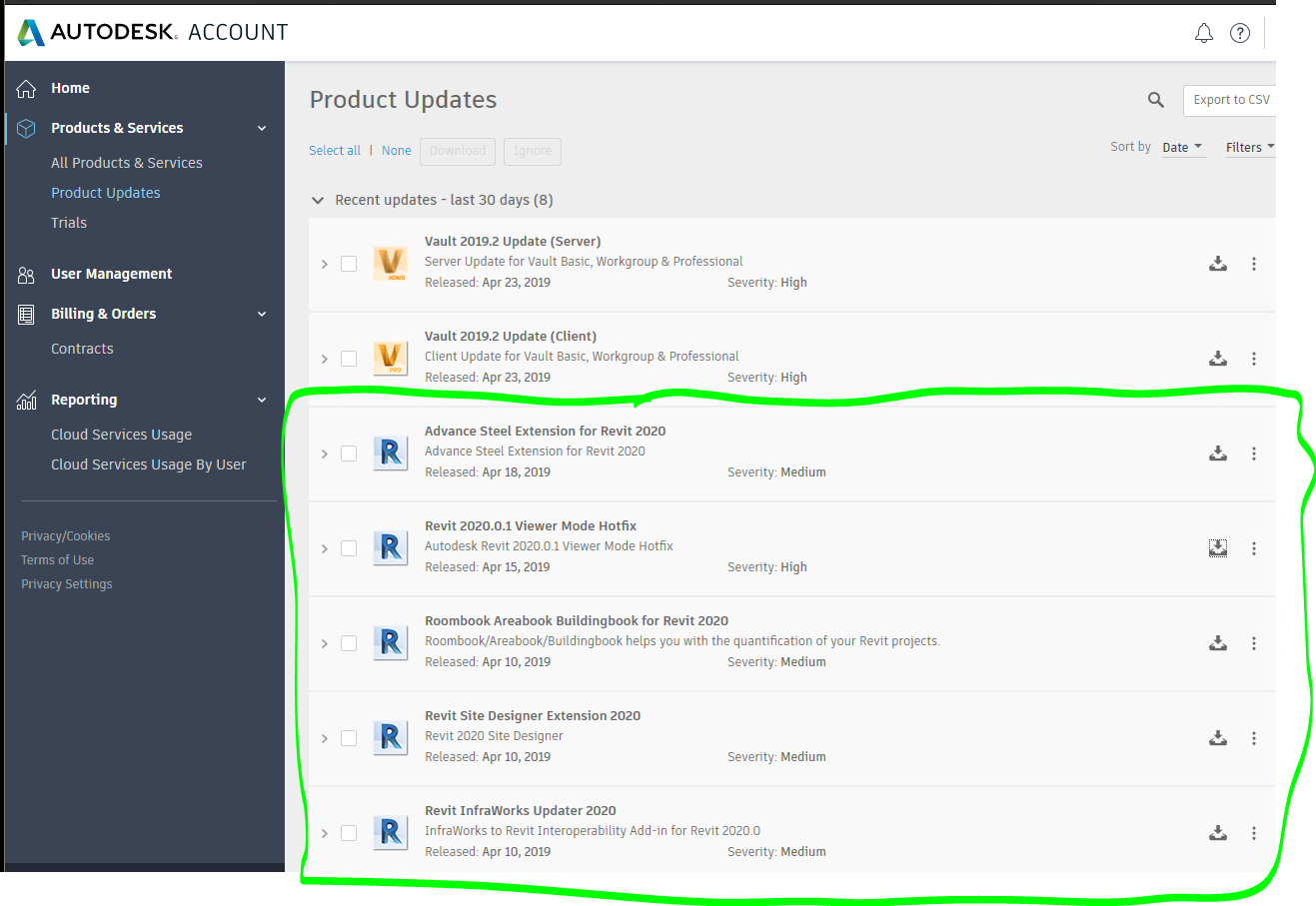 Unable to download any updates or add-ons - Autodesk Community