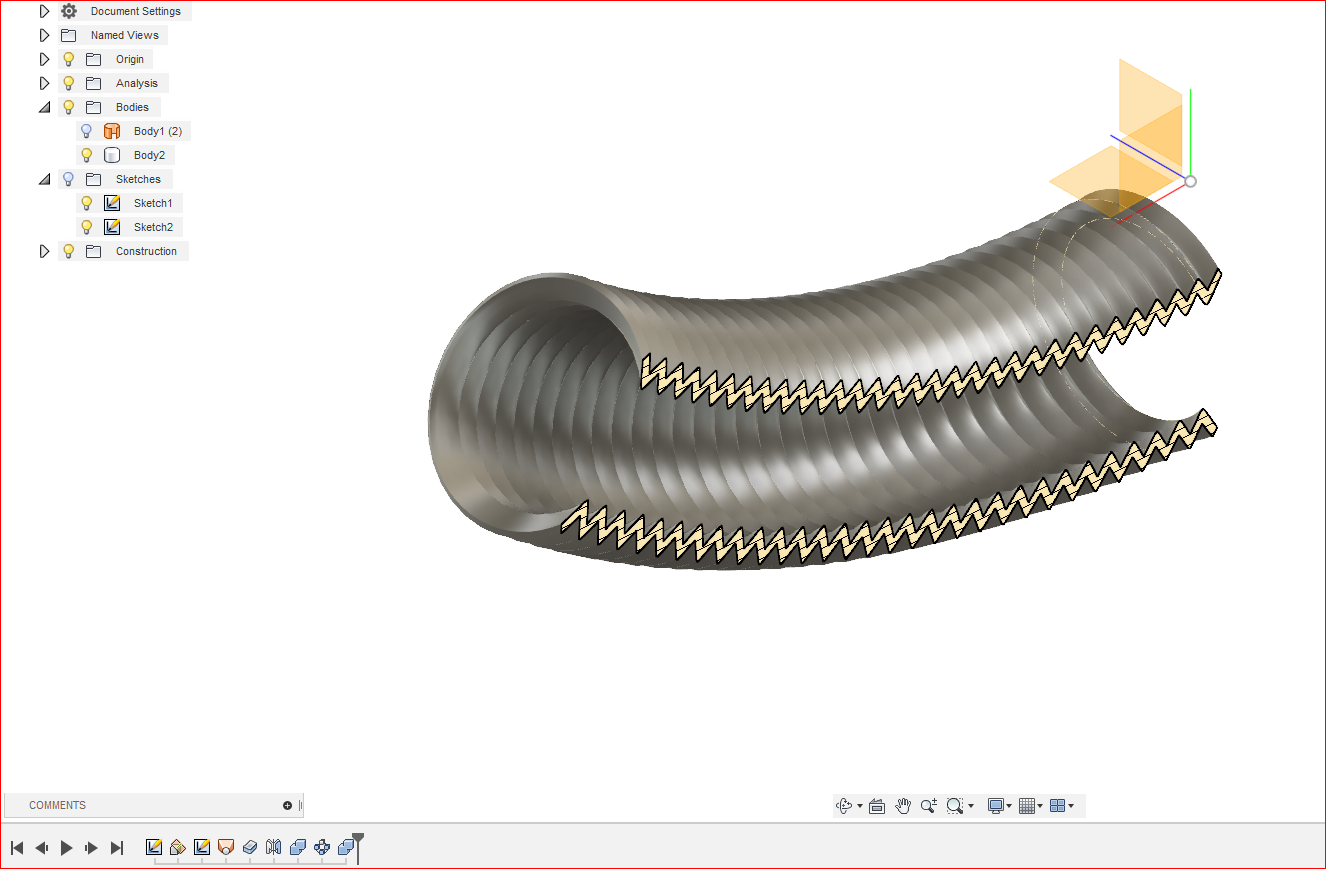 Solved: Curving a Ribbed Cylinder - Autodesk Community