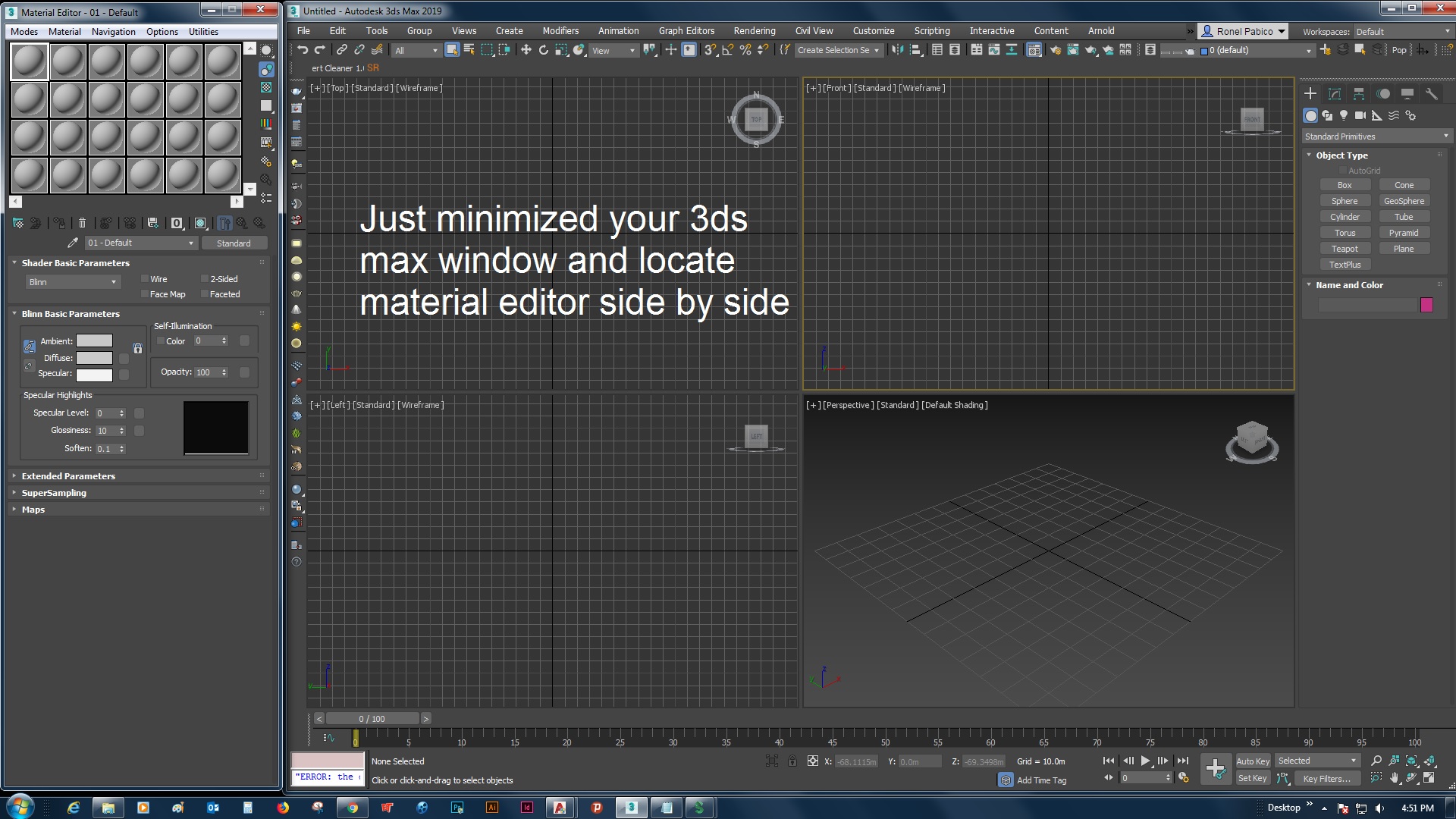 How to dock the material editor on max 2019? - Autodesk Community - 3ds Max