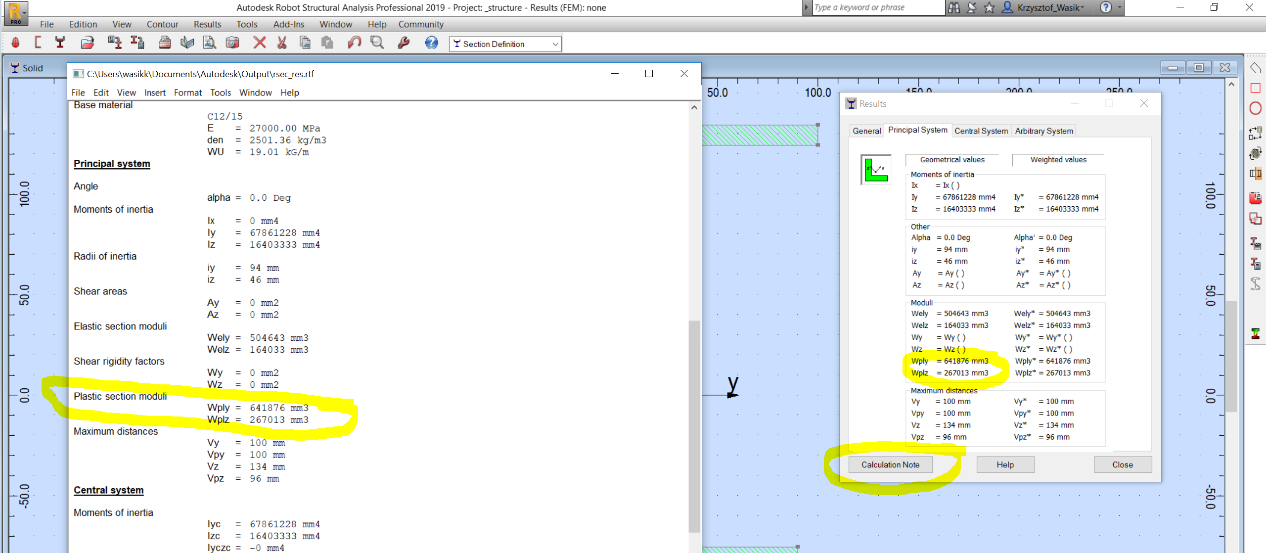 Section properties - Autodesk Community