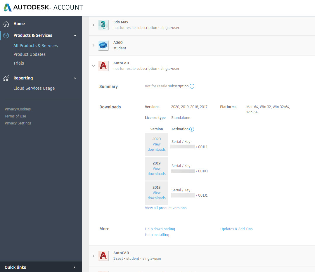 Solved: for product and serail key - Autodesk Community