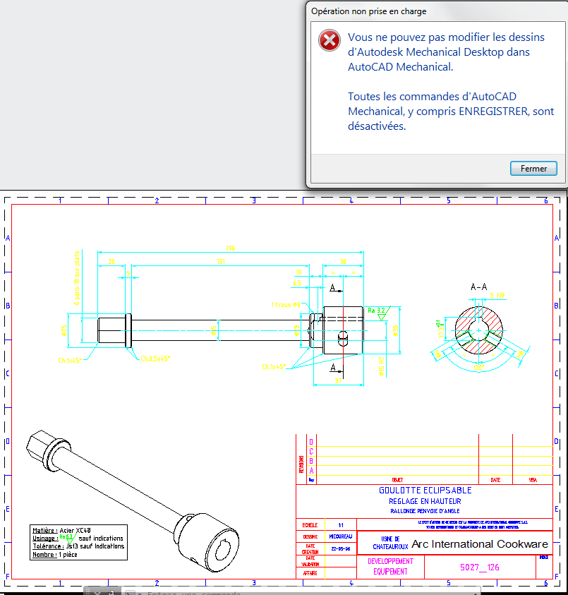 Solved: AutoCAD error openning Autodesk Mechanical Desktop file -  Titleblock extraction - Autodesk Community - AutoCAD