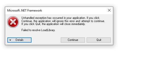 Failed to resove LoadLibrary - Autodesk Community
