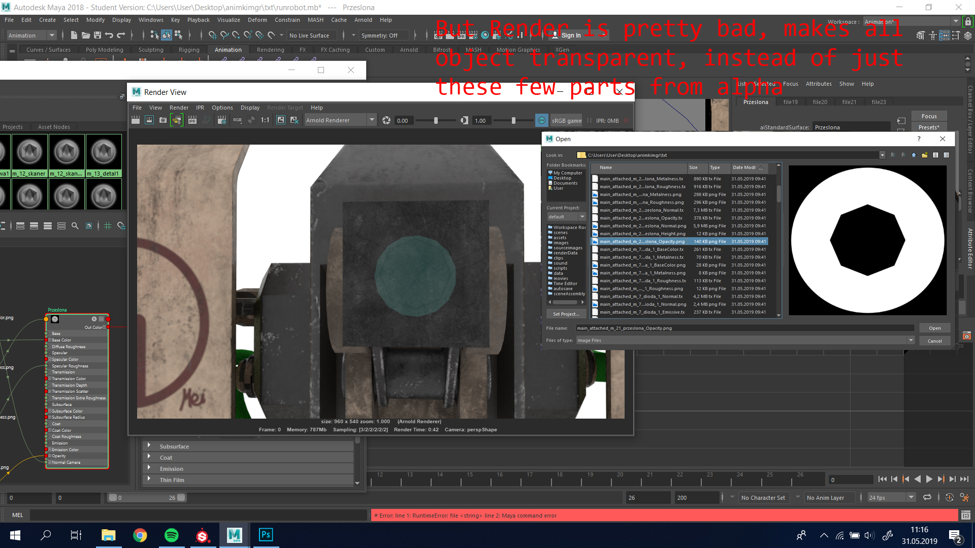 Adding and rendering opacity texutres - Autodesk Community