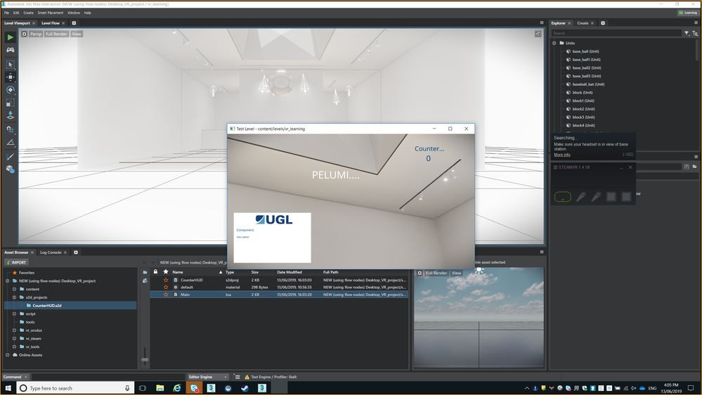 Scaleform Studio UI content doesn't display in 3ds Max Interactive VR  Project - Autodesk Community - 3ds Max