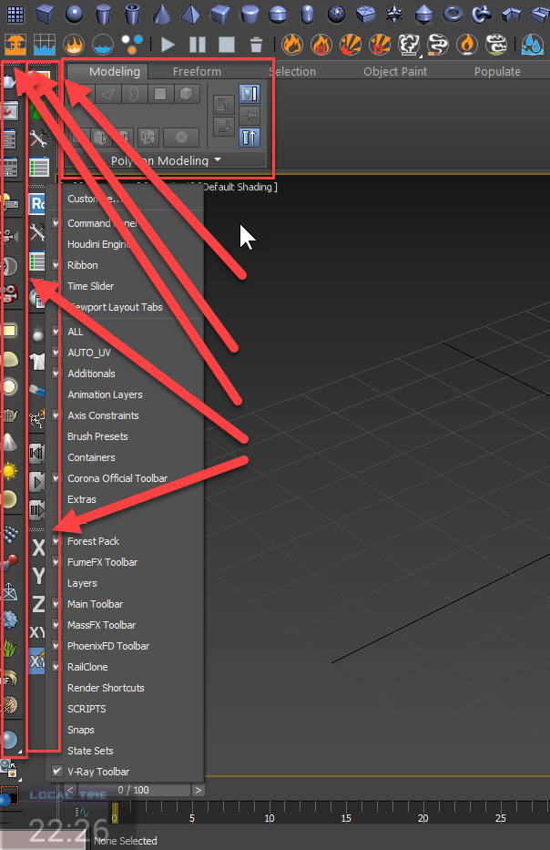 Solved: I can't move any toolbar and ribbon anywhere i want (float or  dock). - Autodesk Community - 3ds Max