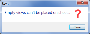 Impossible to place the view to the sheet - Autodesk Community