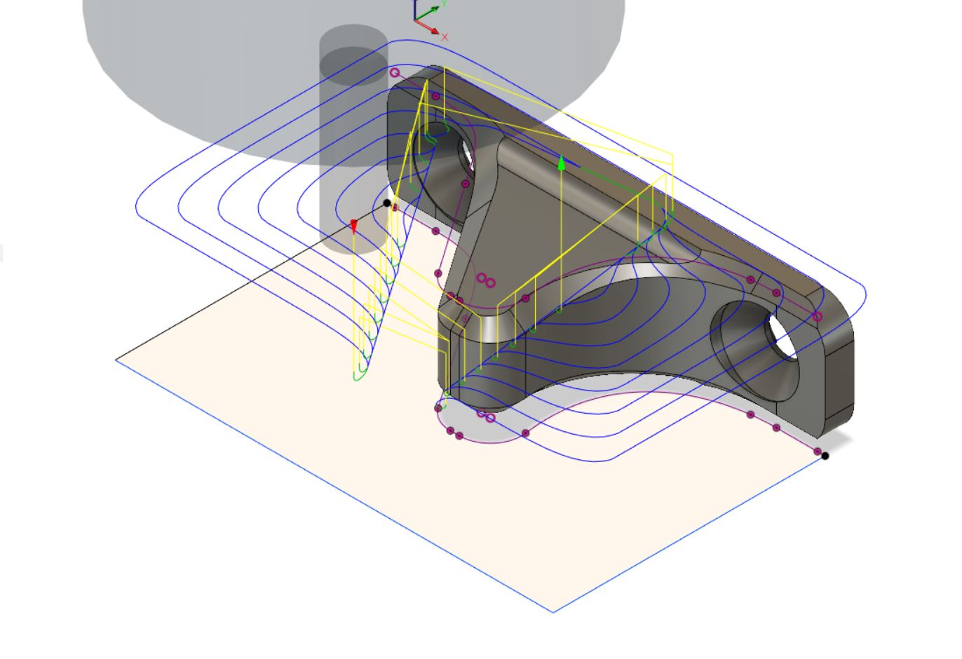 Solved: Problem with open contour adaptive 2D toolpath - Autodesk Community