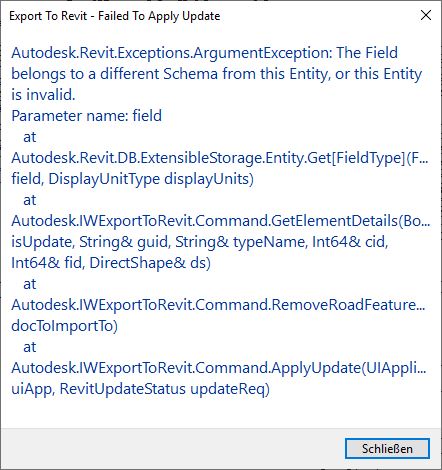 Can not able to update Revit model from Infraworks - Autodesk Community