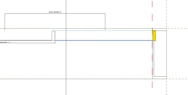 I would like to cut any part of the last array that is outside of the red dashed line