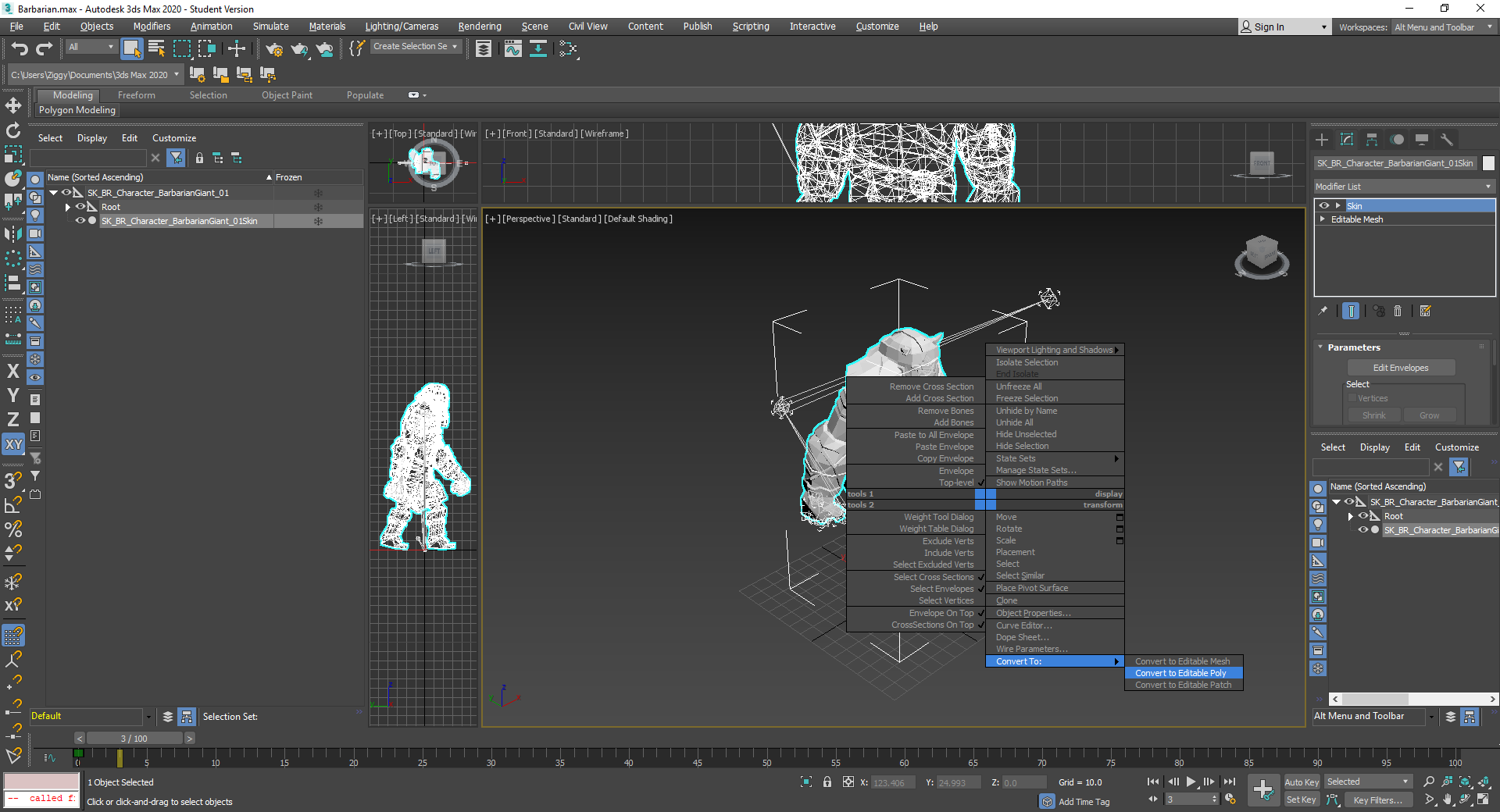 Is it possible to convert a skeletal mesh animation into a vertex ...