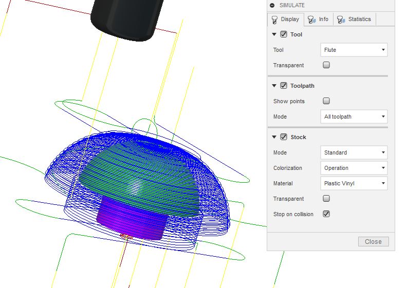 How do I manufacture a dome using 4th axis turntable, wrap will not work on dome Autodesk