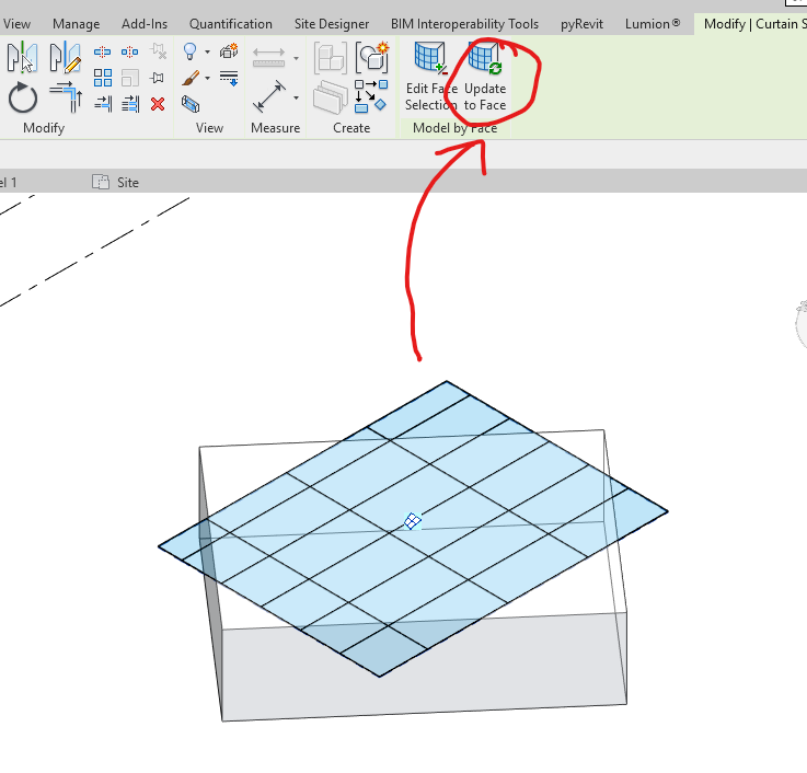 Solved: Rotate glazing roof with grid - Autodesk Community